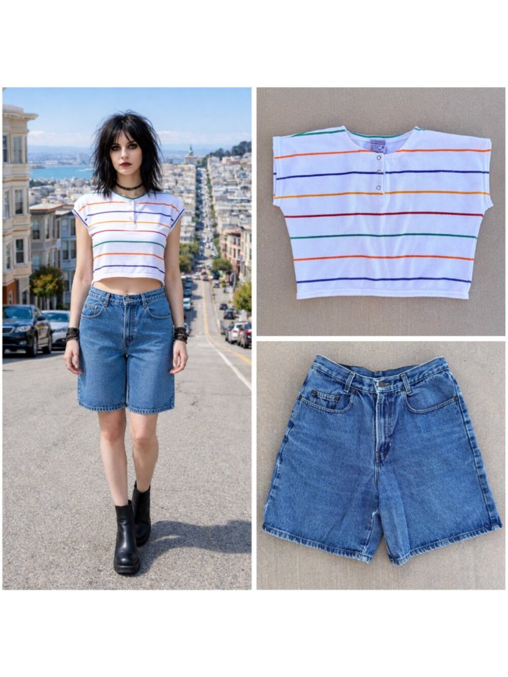 Vintage 80s 90s Jordache High-Waist Denim Shorts